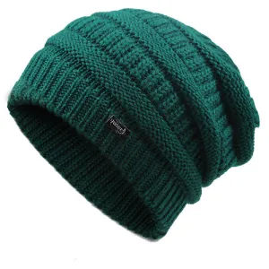 Winter Knitted Slouchy Skullies Wool Casual Warm Knitted Winter Beanie
