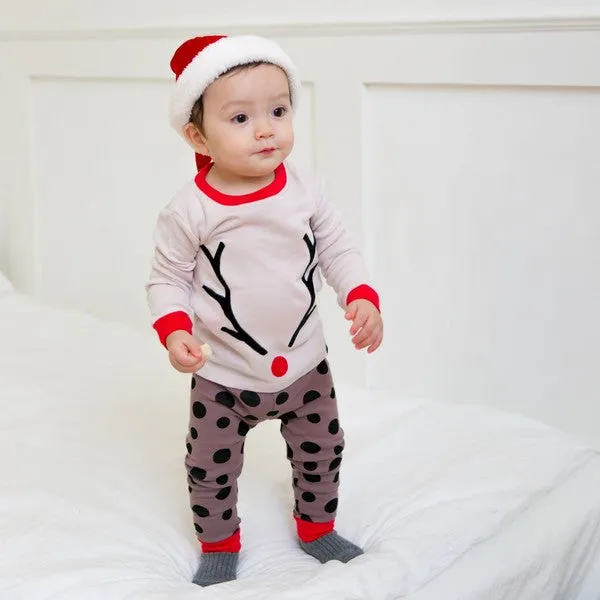 Winter Rudolph Long Sleeve Pajama