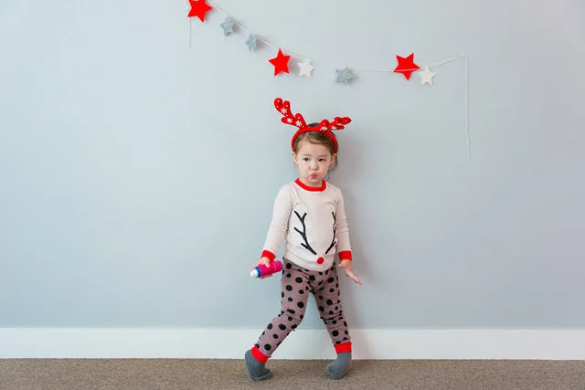 Winter Rudolph Long Sleeve Pajama