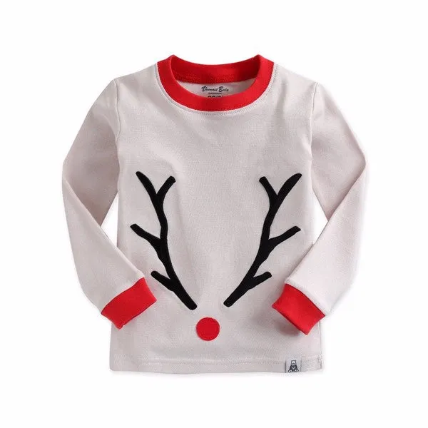 Winter Rudolph Long Sleeve Pajama