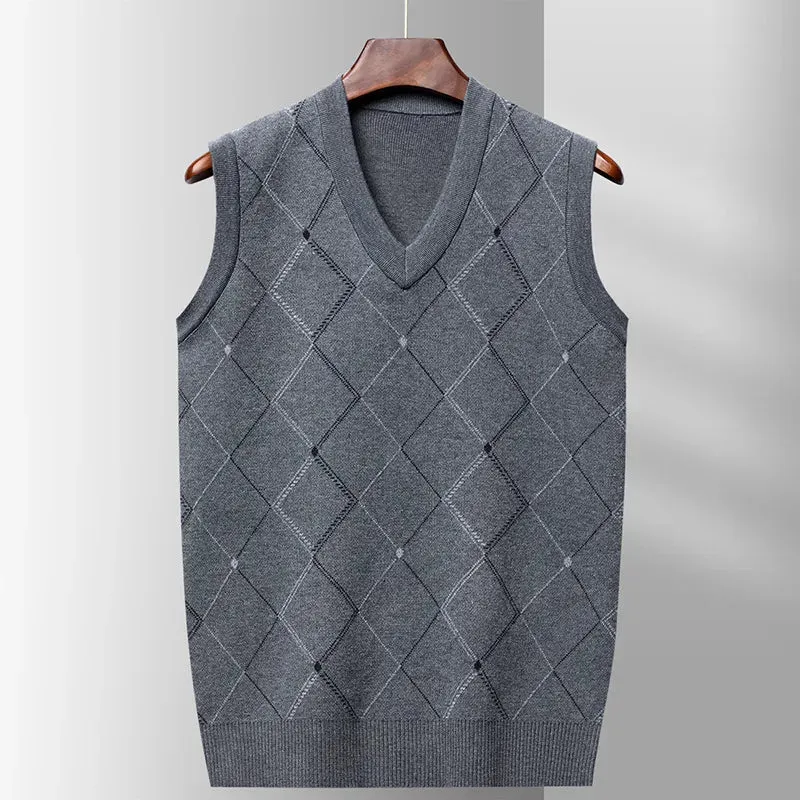 Winter Sleeveless V-Neck Casual Sweaters