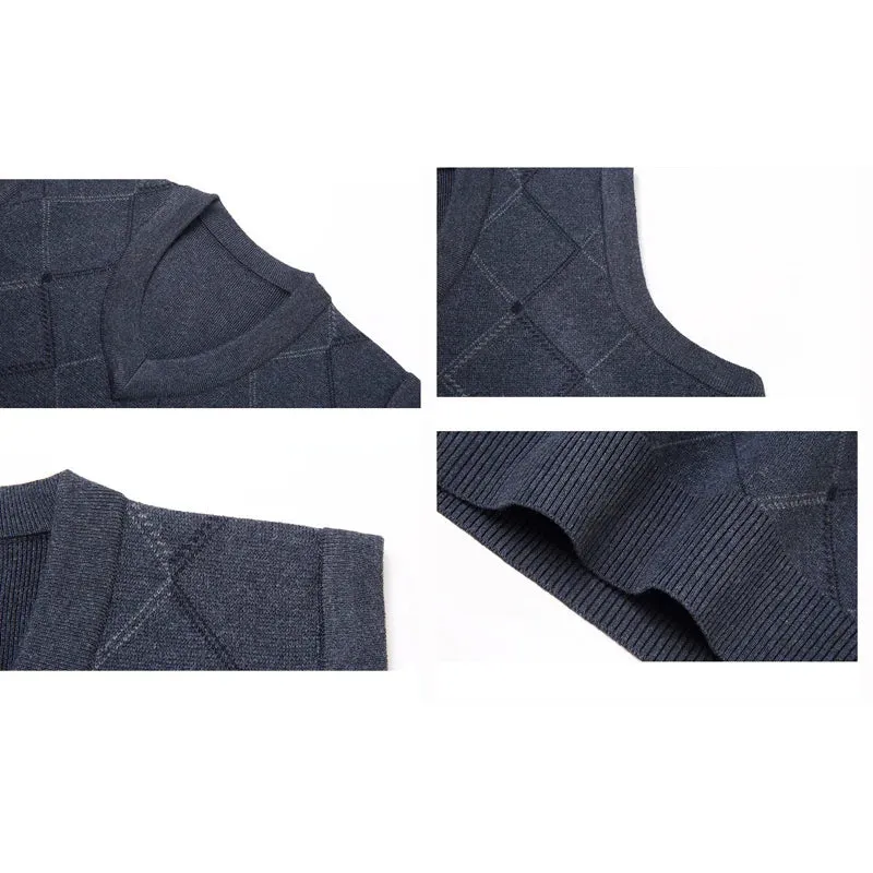 Winter Sleeveless V-Neck Casual Sweaters