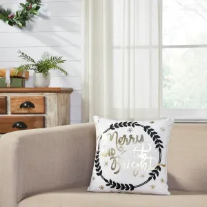 Wintergleam "Merry and Bright" Pillow 14"