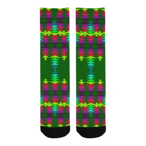 Wintergreen Sage with Eagle Feather Trouser Socks