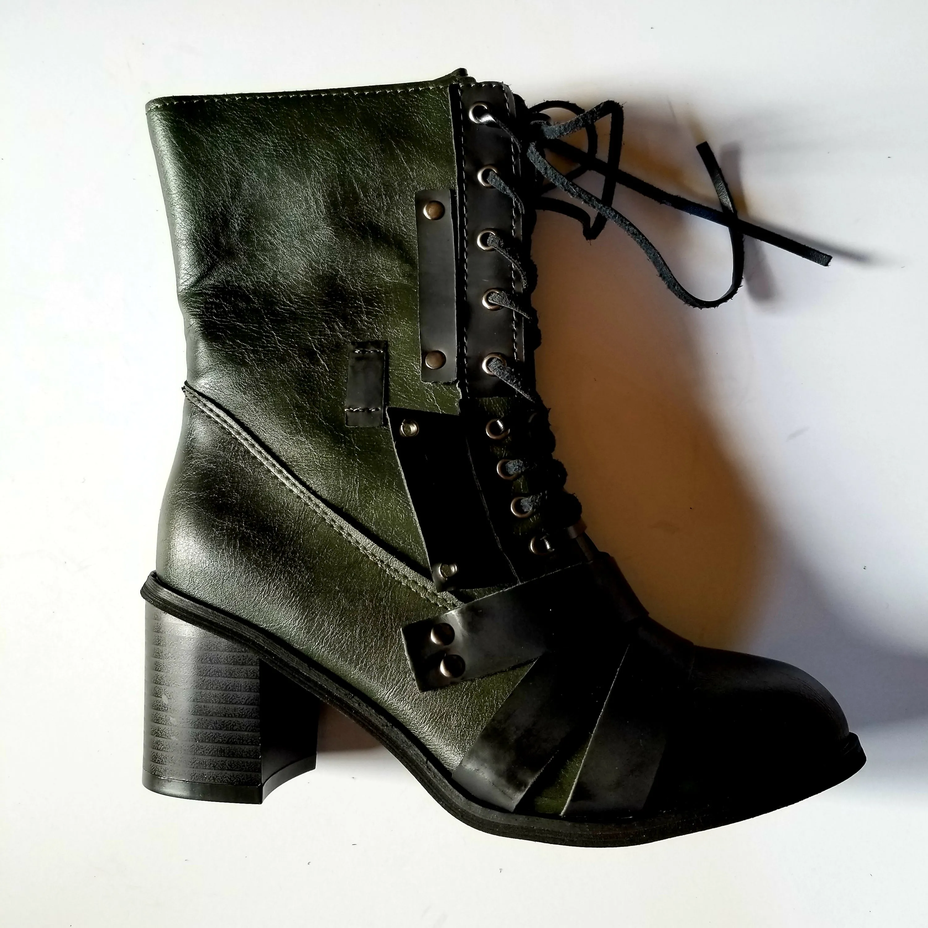 Witchy Broom Rider Witch Boot, Witchy Boots, Witch Shoes, Witchy Clothing, Witch Laceup Boots, Boots, Witch, Occult, Boho Chic