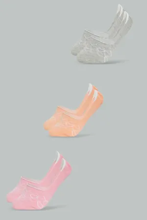 Women Beisi Ladies Invisible Socks Set (Pack Of 3)