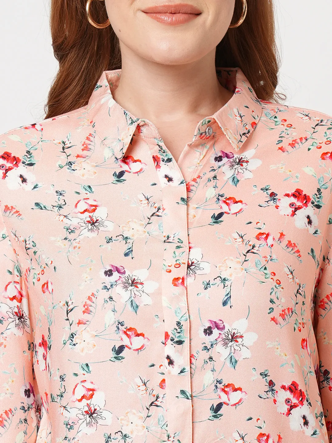 Women Slim Fit Floral Print Printed Shirt