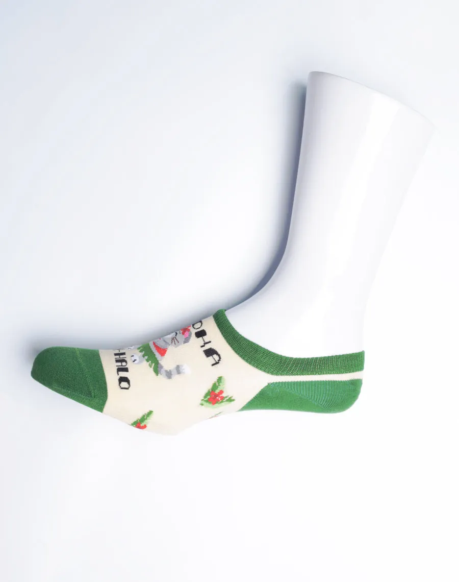 Women's Aloha Meowhalo Cat No Show Socks