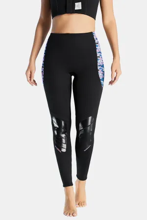 Women's Camouflage Warm And Protective Split 2mm Scuba Diving Pants