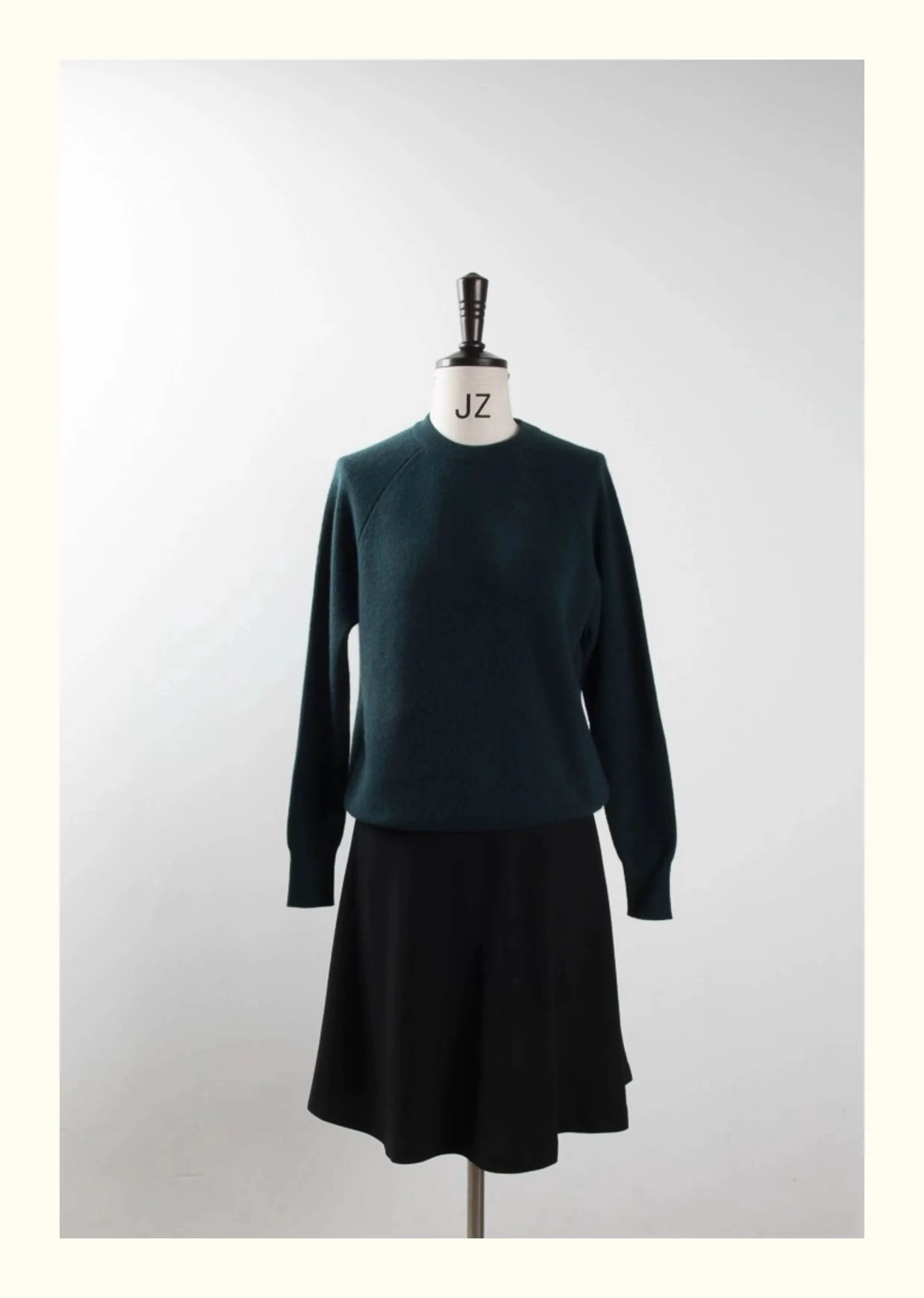 women's cashmere ribbed crew neck sweaters