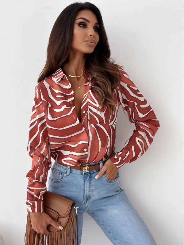 Women's Casual Collar Button-up Shirt