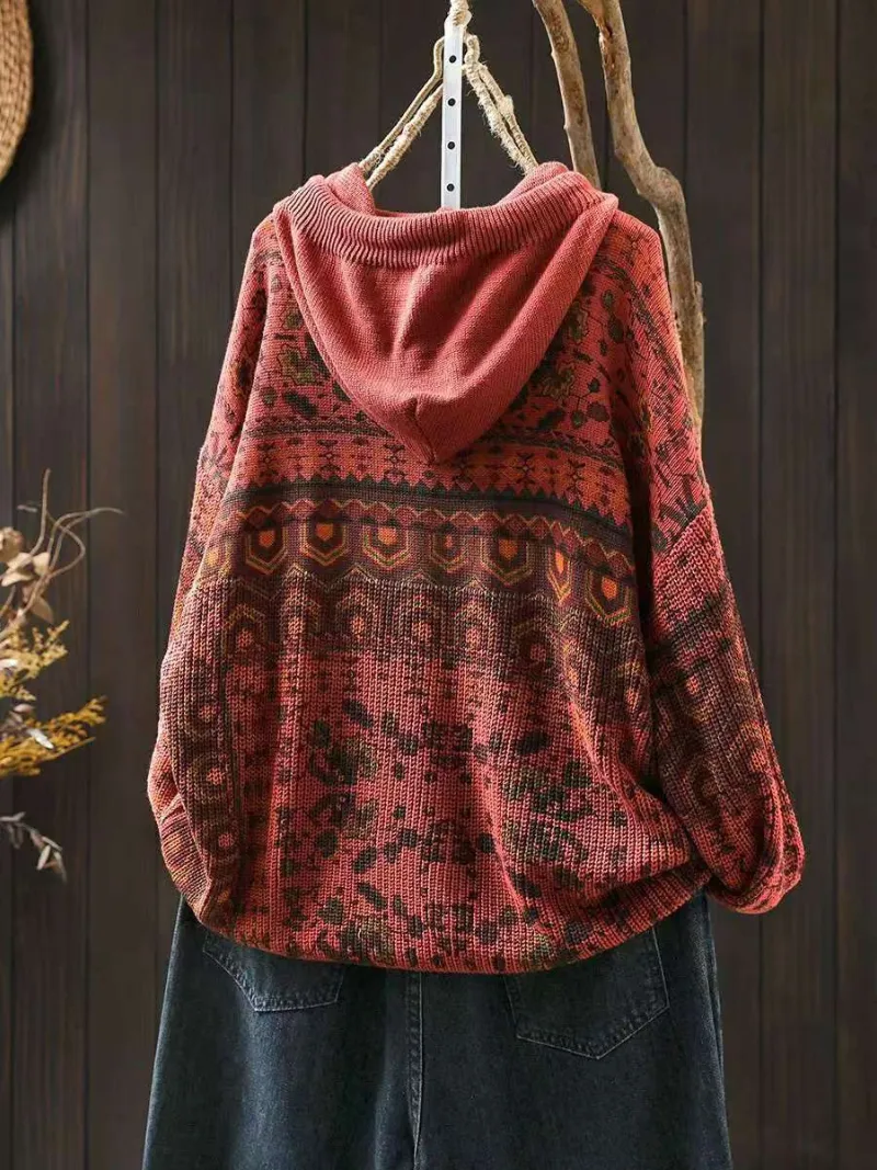 Women's Classic Comfy Winter Hooded Sweater