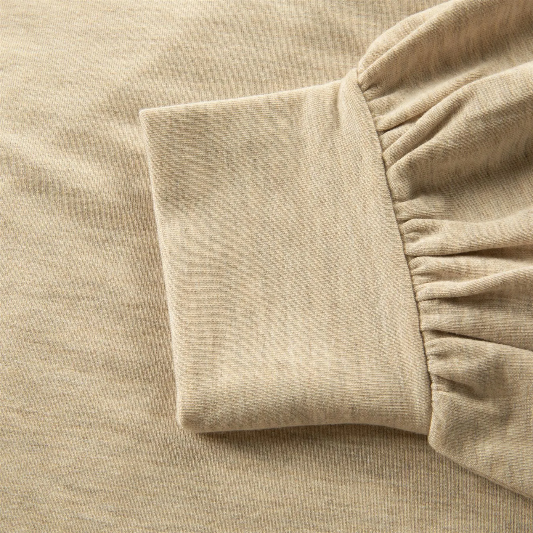 Womens Cloud Terry V-Neck Knit Heather Natural - AW24