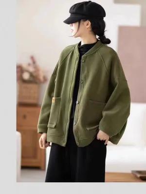 Women’s Fashionable Open-Front Pocket Style Sweater