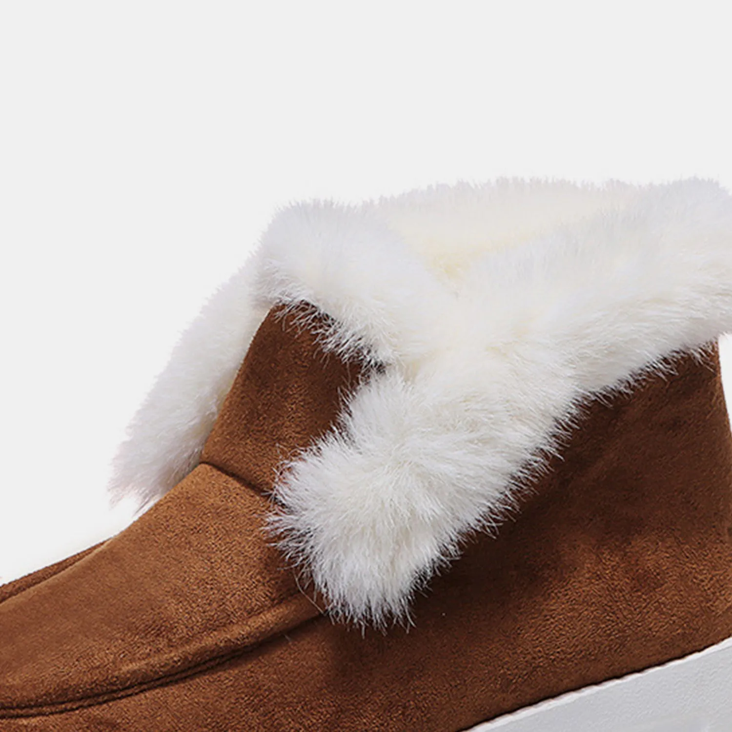 Womens Furry Suede Snow Boots (5-11)