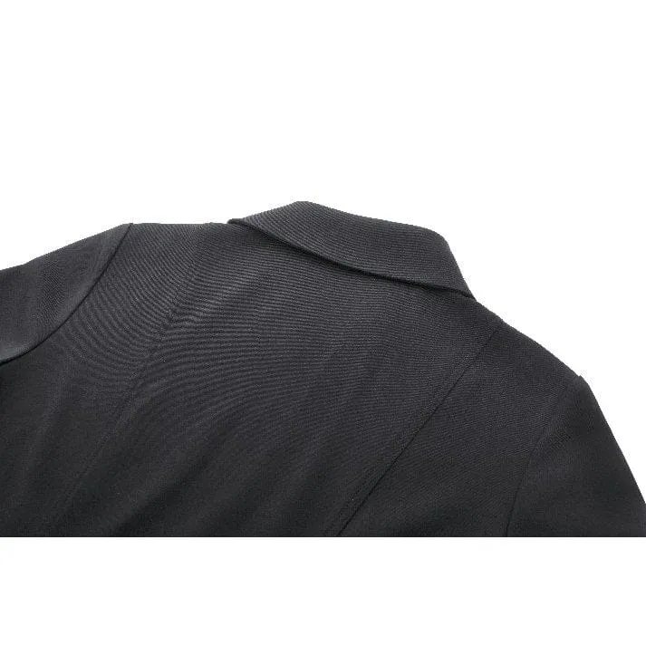 Women's Gothic Turn-down Collar Cutout Homecoming Dress