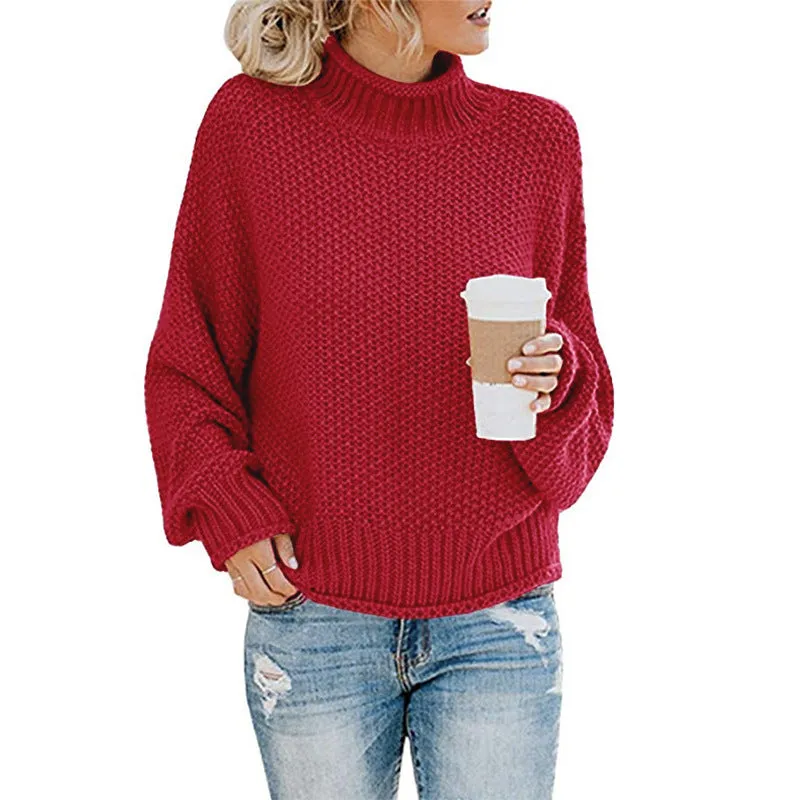 Women's Knitted Thick Thread Sweater