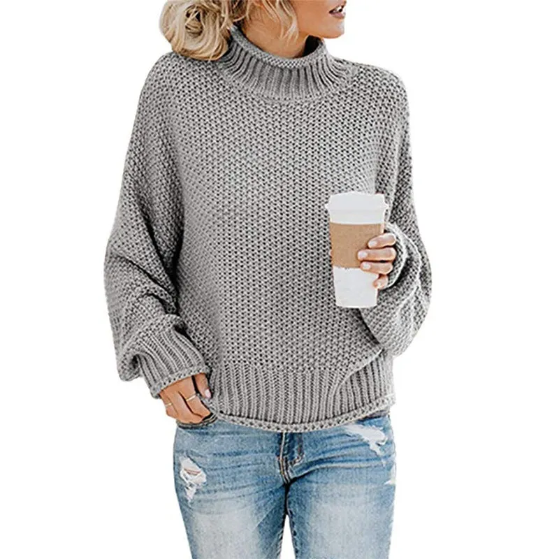 Women's Knitted Thick Thread Sweater