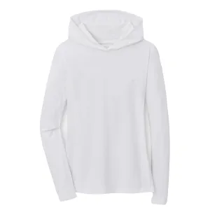 Womens Lightweight Hooded Sun Shirt White - AW23