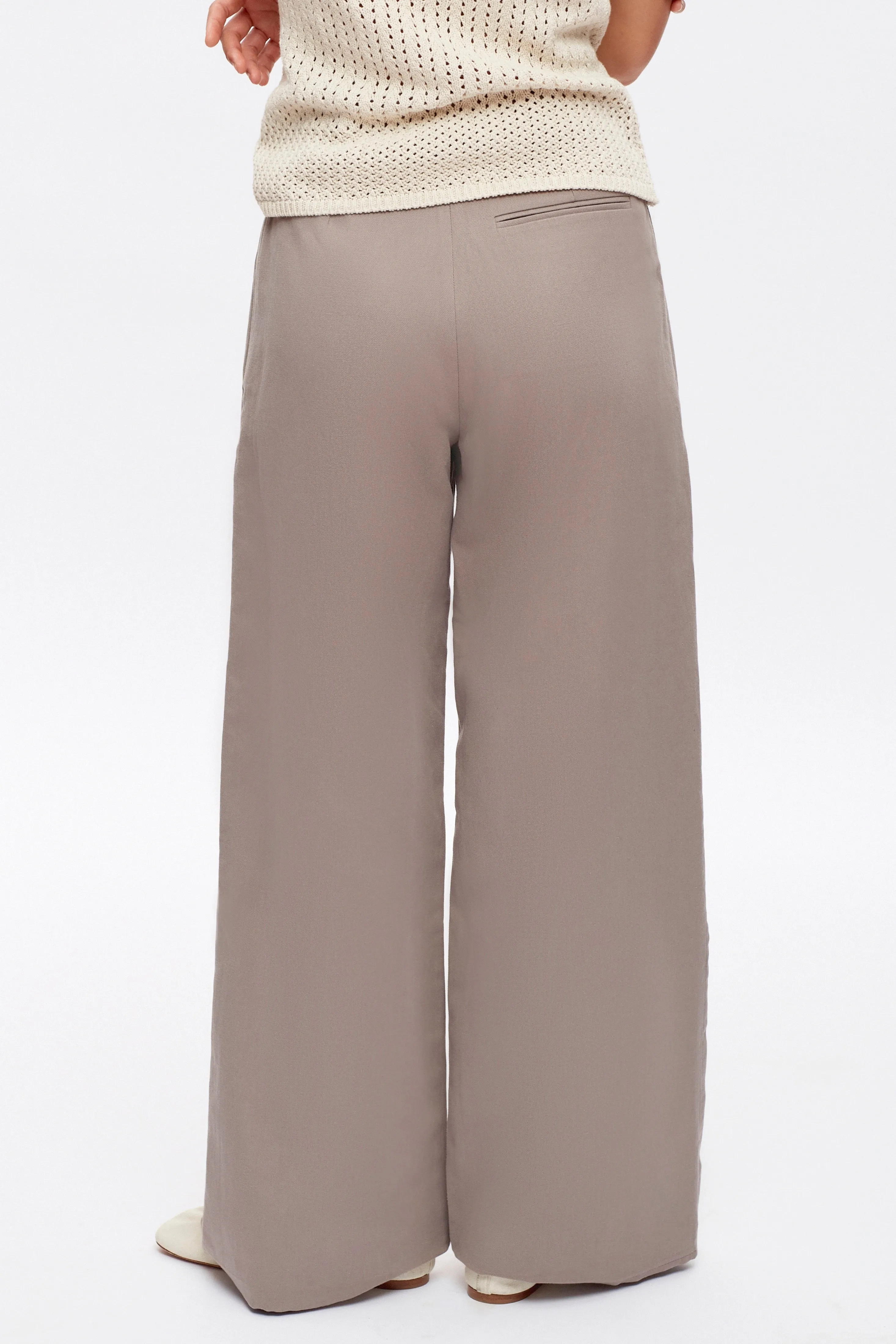Women's Linen Station Trouser in Brindle
