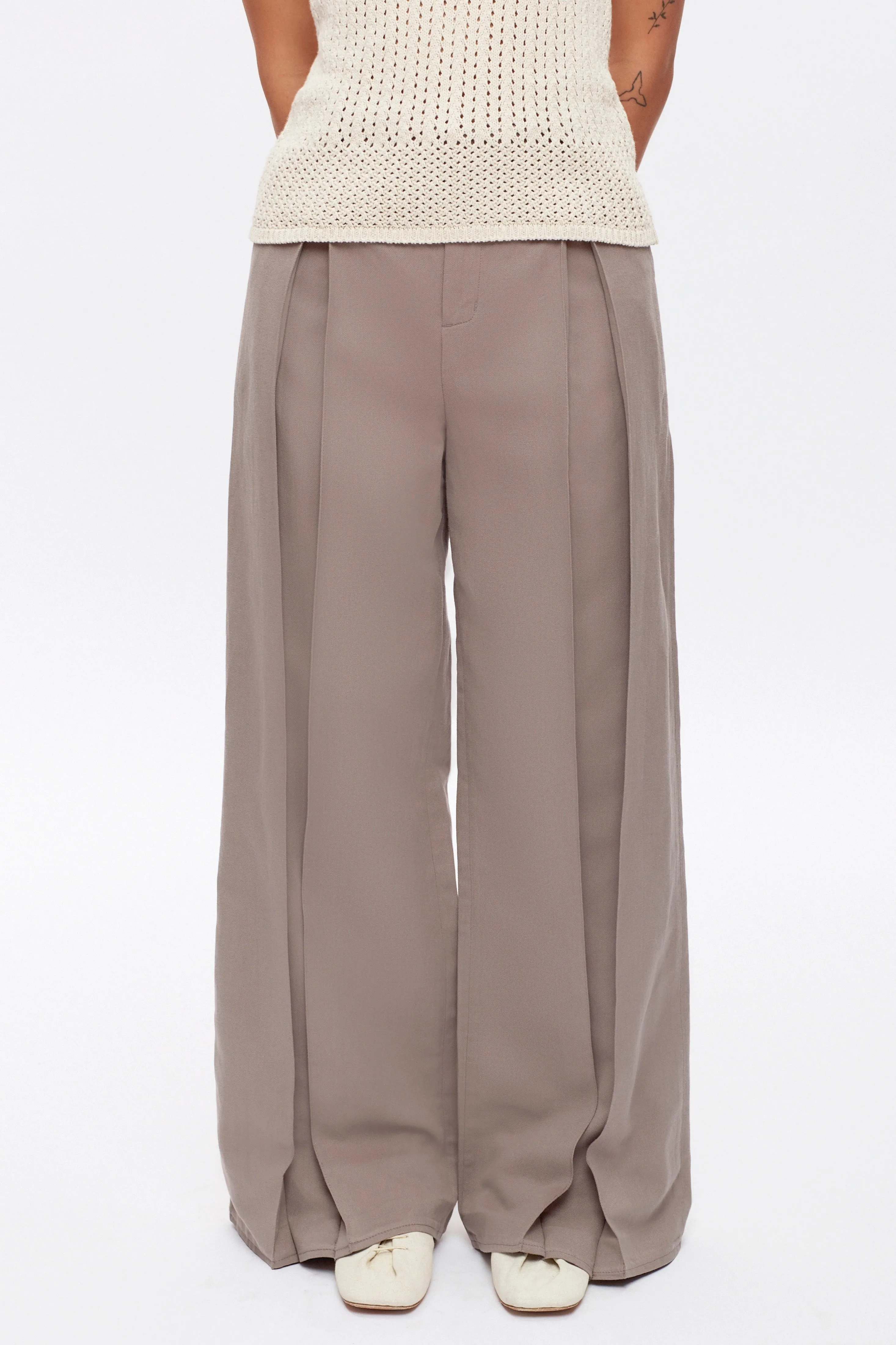 Women's Linen Station Trouser in Brindle
