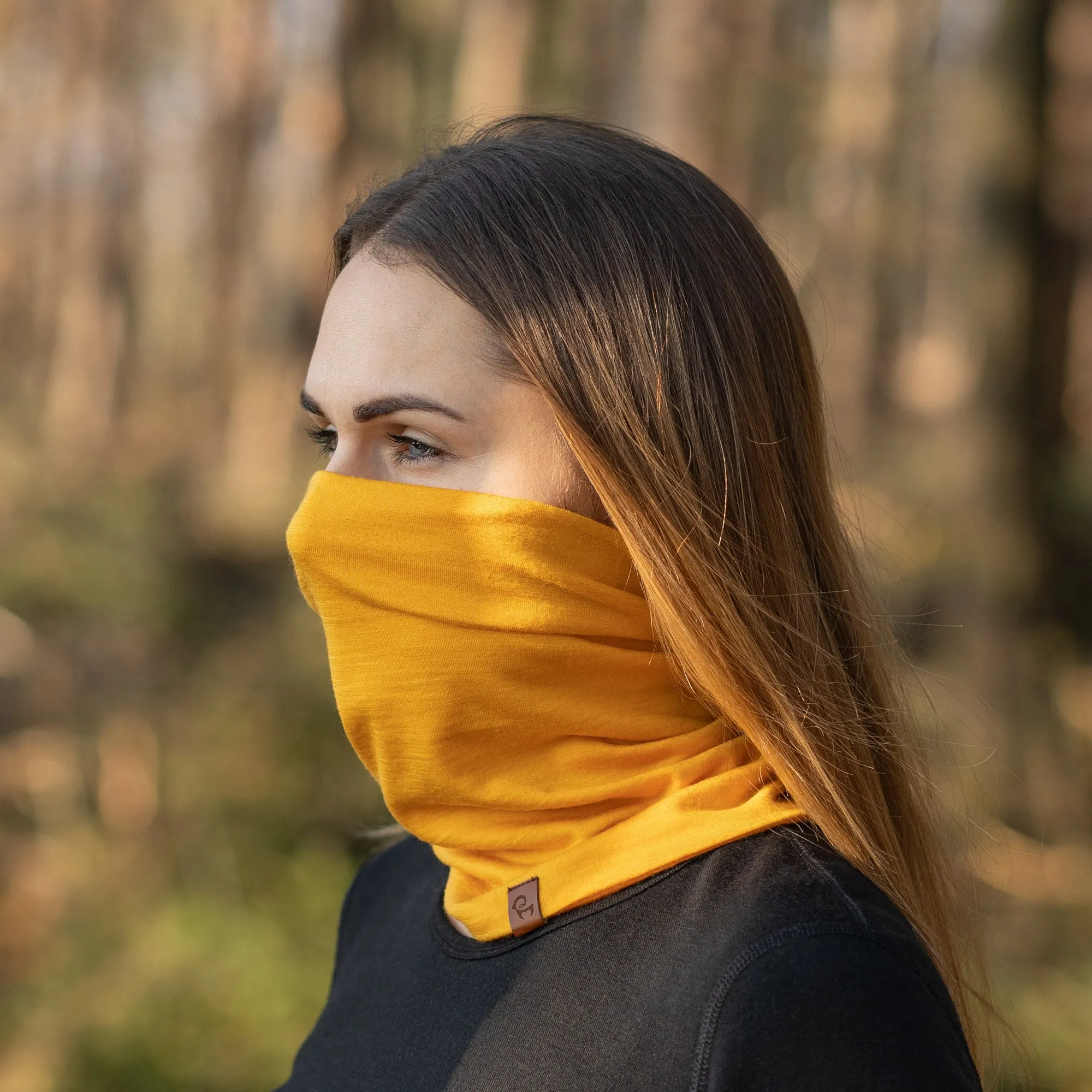 Women's Merino Neck Gaiter Power Mango / Yellow