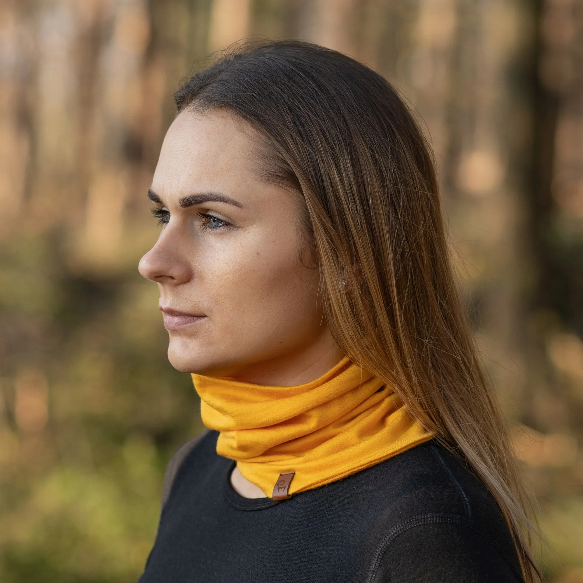 Women's Merino Neck Gaiter Power Mango / Yellow