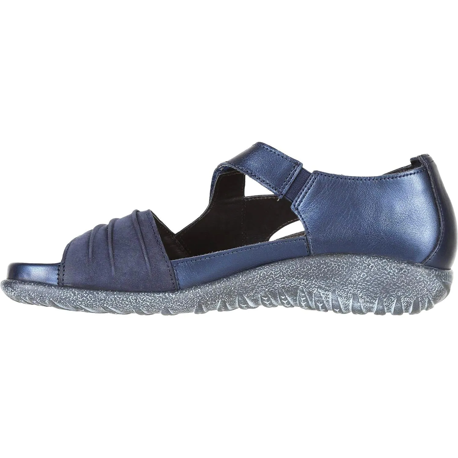 Women's Naot Papaki Polar Sea/Navy Velvet Leather/Nubuck