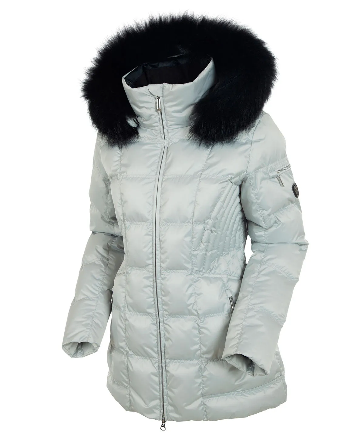 Women's Nikki Quilted Jacket with Removable Fur Ruff