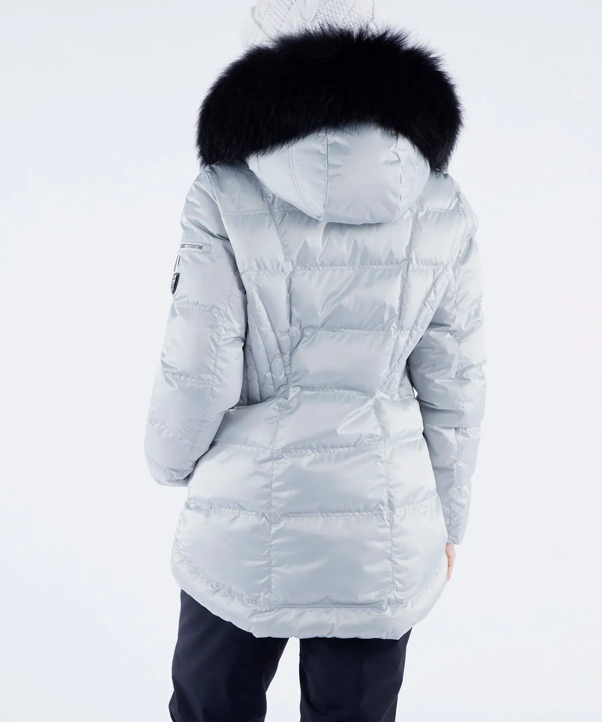 Women's Nikki Quilted Jacket with Removable Fur Ruff