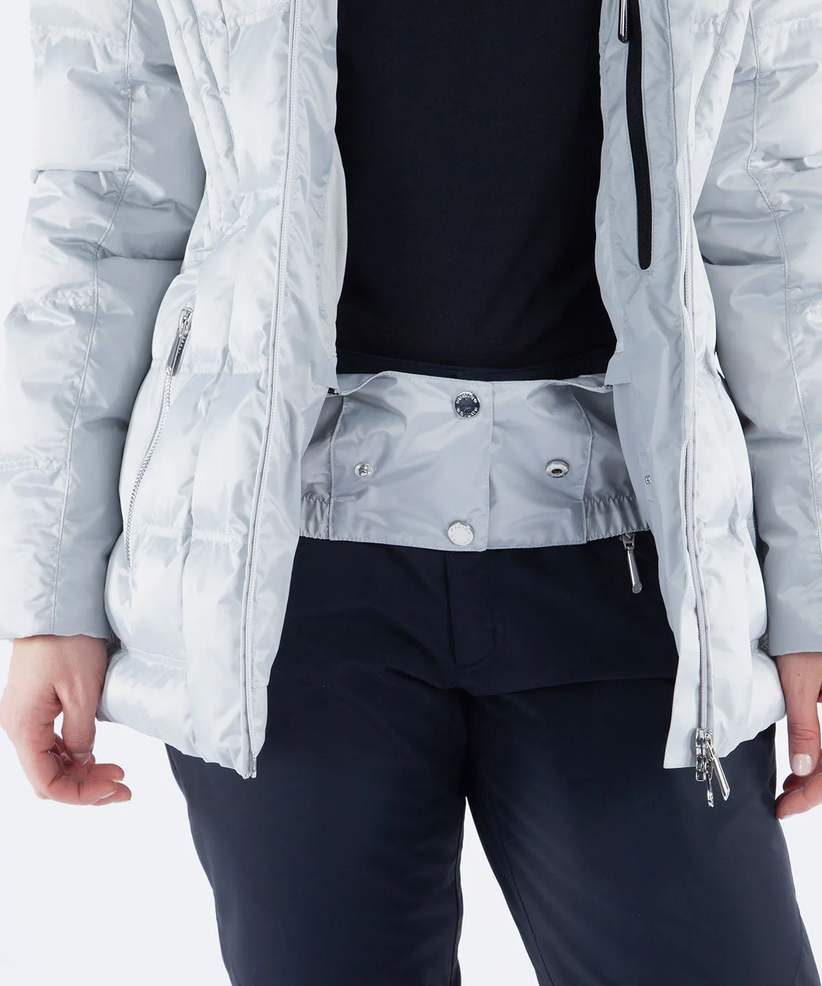 Women's Nikki Quilted Jacket with Removable Fur Ruff