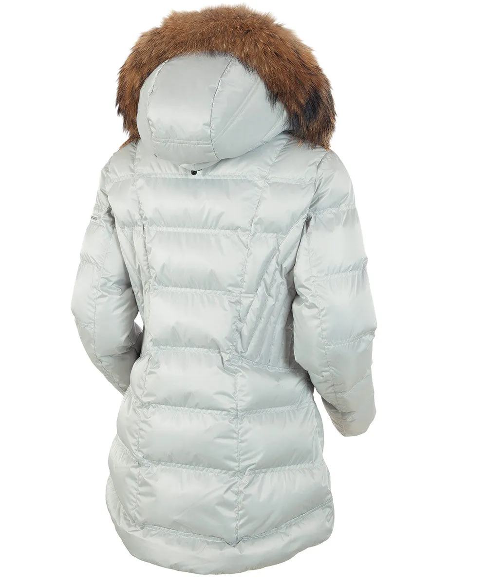 Women's Nikki Quilted Jacket with Removable Fur Ruff