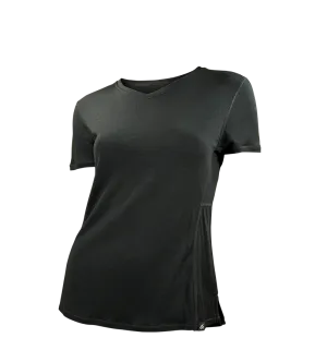 Women's Pinnacle Ultra Fine Merino Wool V-Neck Tee