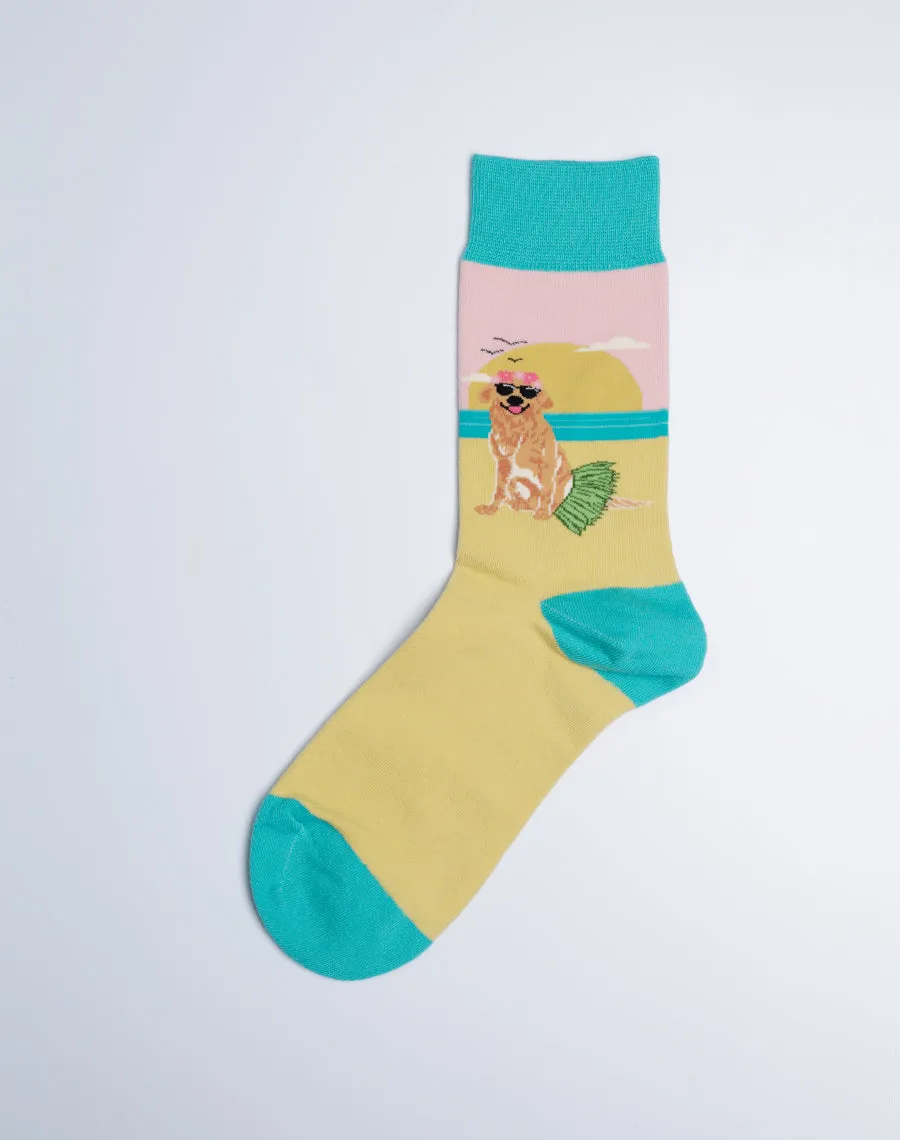 Women’s Playful Animal Paradise Crew Socks Pack | 3-Pair Bundle