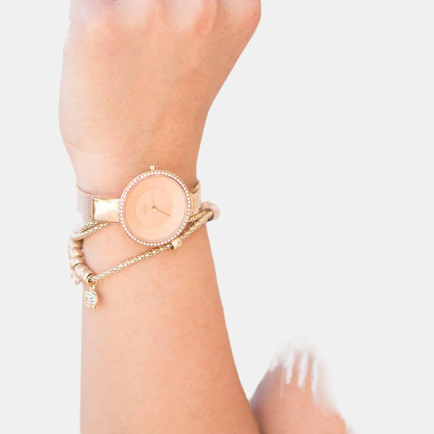 Women's Rose Gold Analog Stainless Steel Watch V179LEVVMV