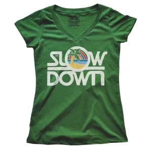 Women's Slow Down V-neck T-shirt