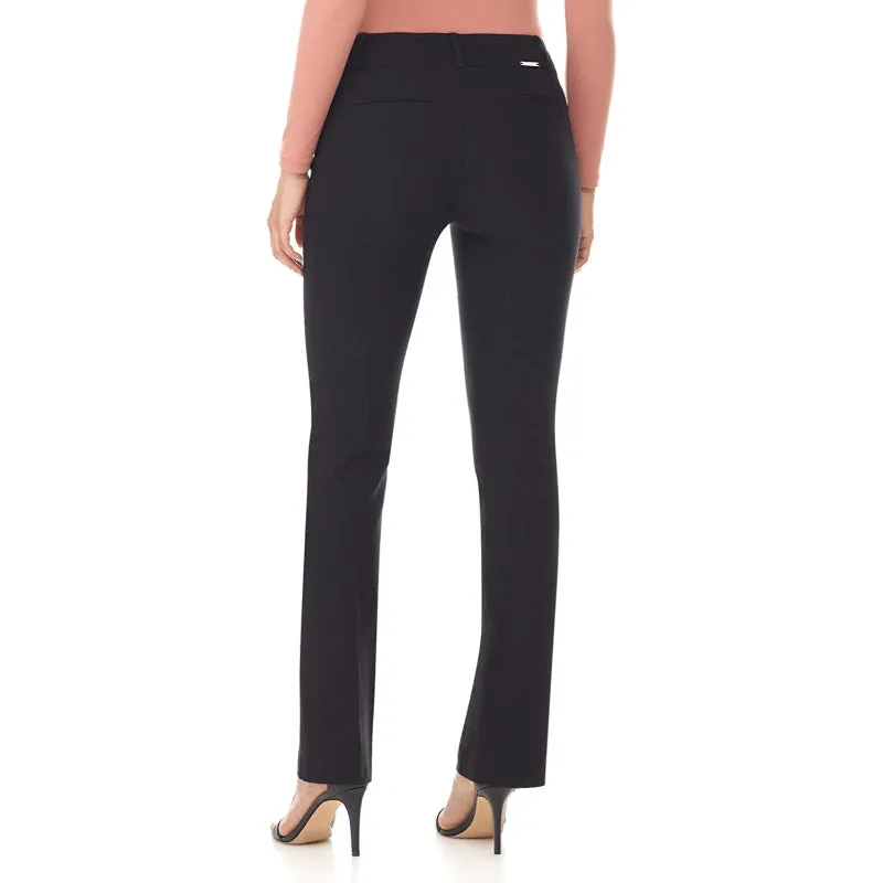 Women's Solid Ease In To Comfort Fit Barely Bootcut Stretch Pants