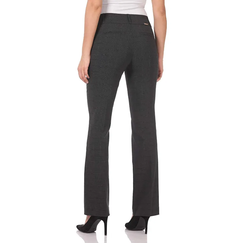 Women's Solid Ease In To Comfort Fit Barely Bootcut Stretch Pants