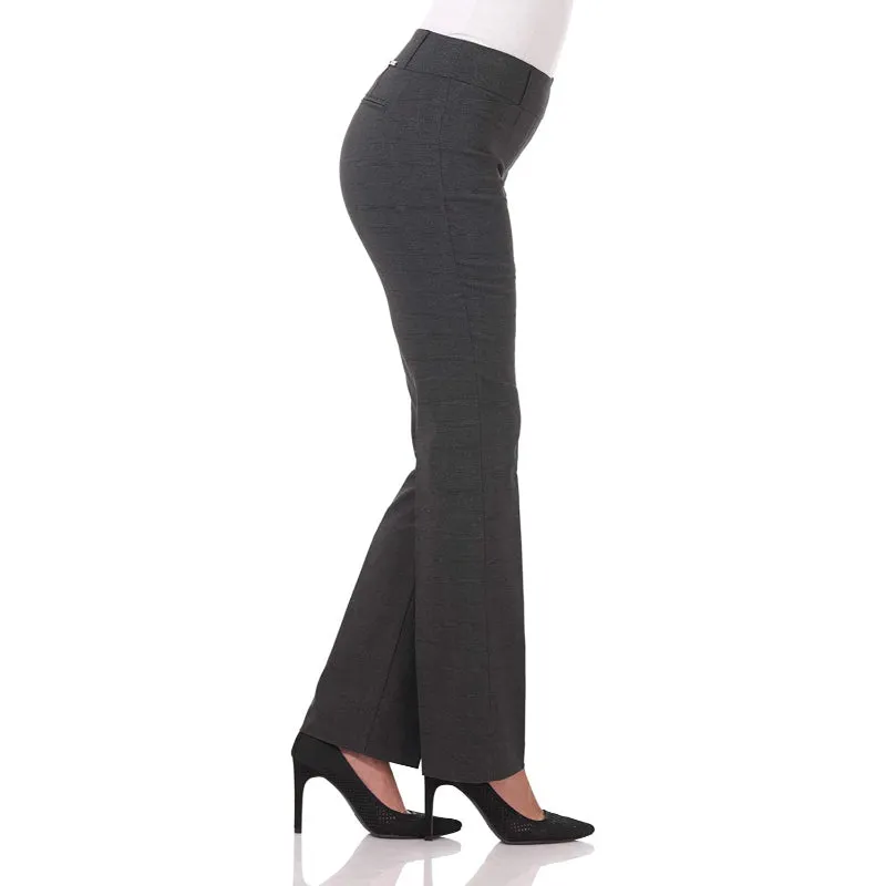 Women's Solid Ease In To Comfort Fit Barely Bootcut Stretch Pants