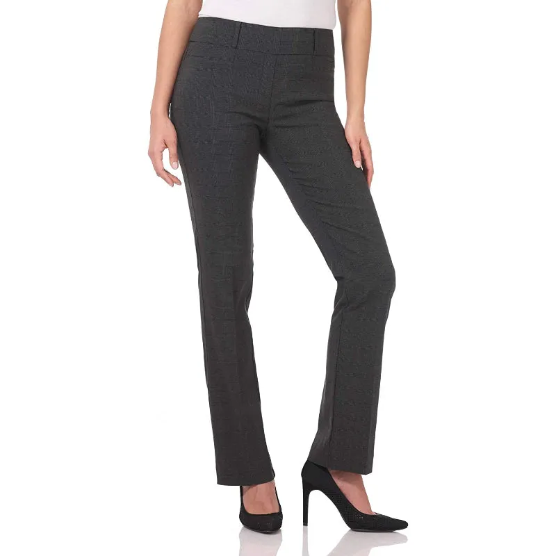 Women's Solid Ease In To Comfort Fit Barely Bootcut Stretch Pants