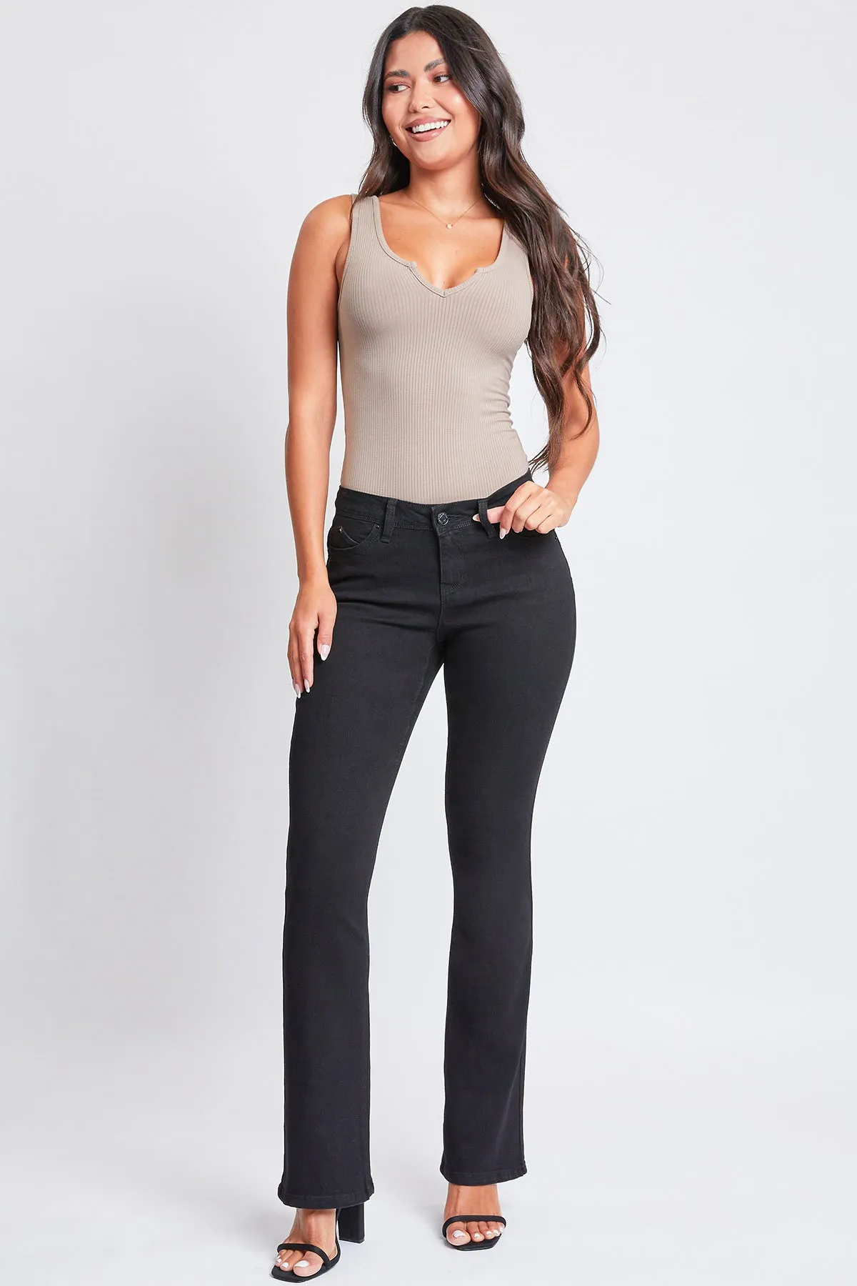 Women's WannaBettaButt Mid-Rise Bootcut Jeans