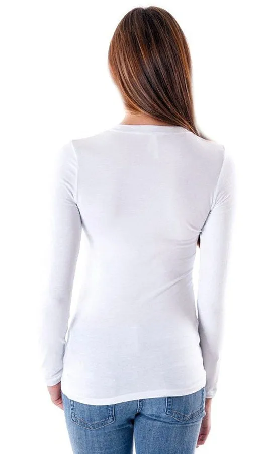 Womens White Mama Bear Rider (Long Sleeve)
