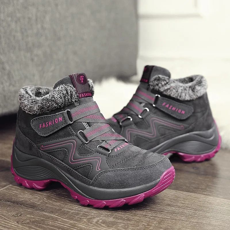 Women's winter villi thermal comfortable high top boots CL