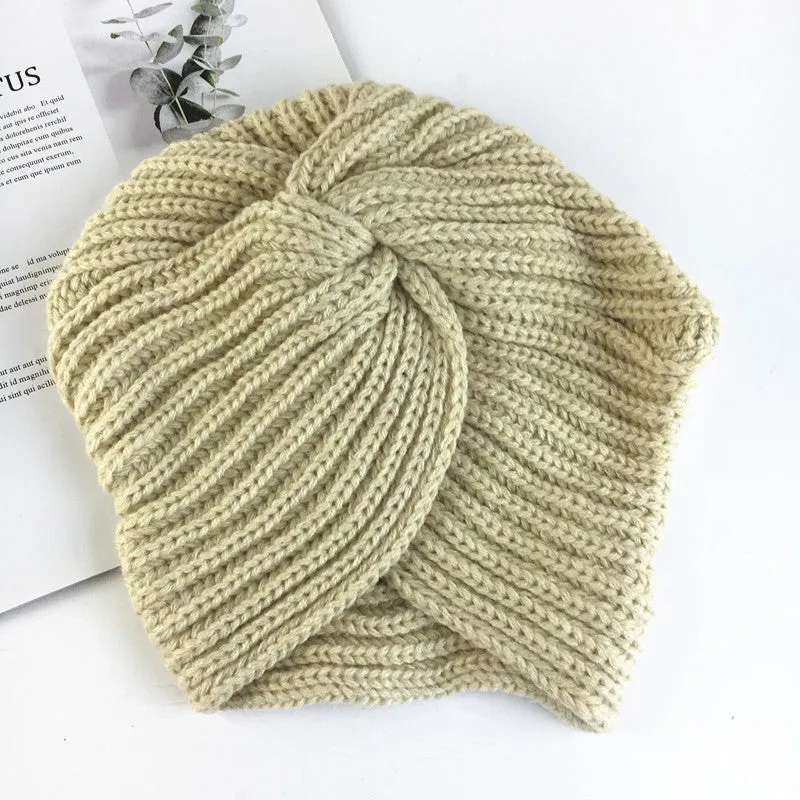 Women's wool knitting Indian hat Autumn and winter warm hat Winter hat