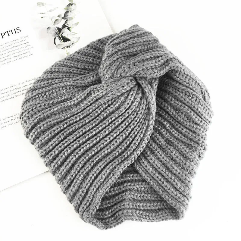 Women's wool knitting Indian hat Autumn and winter warm hat Winter hat