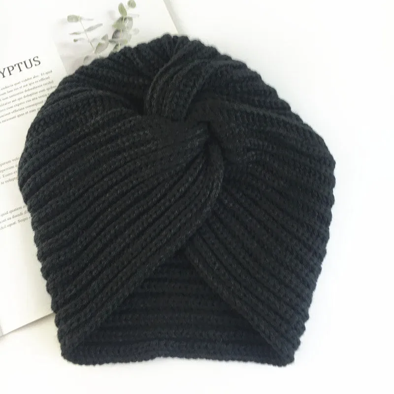 Women's wool knitting Indian hat Autumn and winter warm hat Winter hat