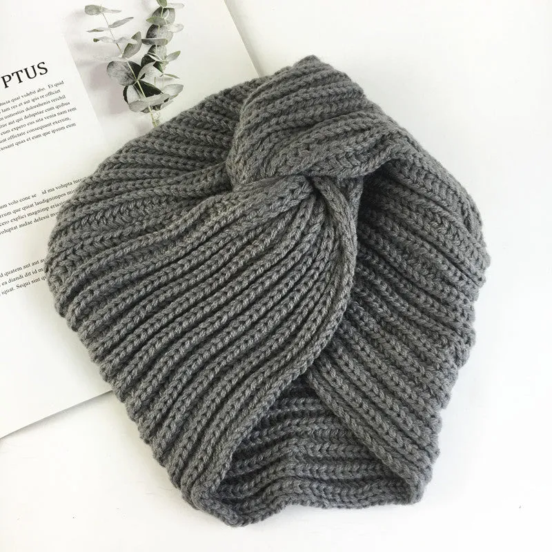 Women's wool knitting Indian hat Autumn and winter warm hat Winter hat