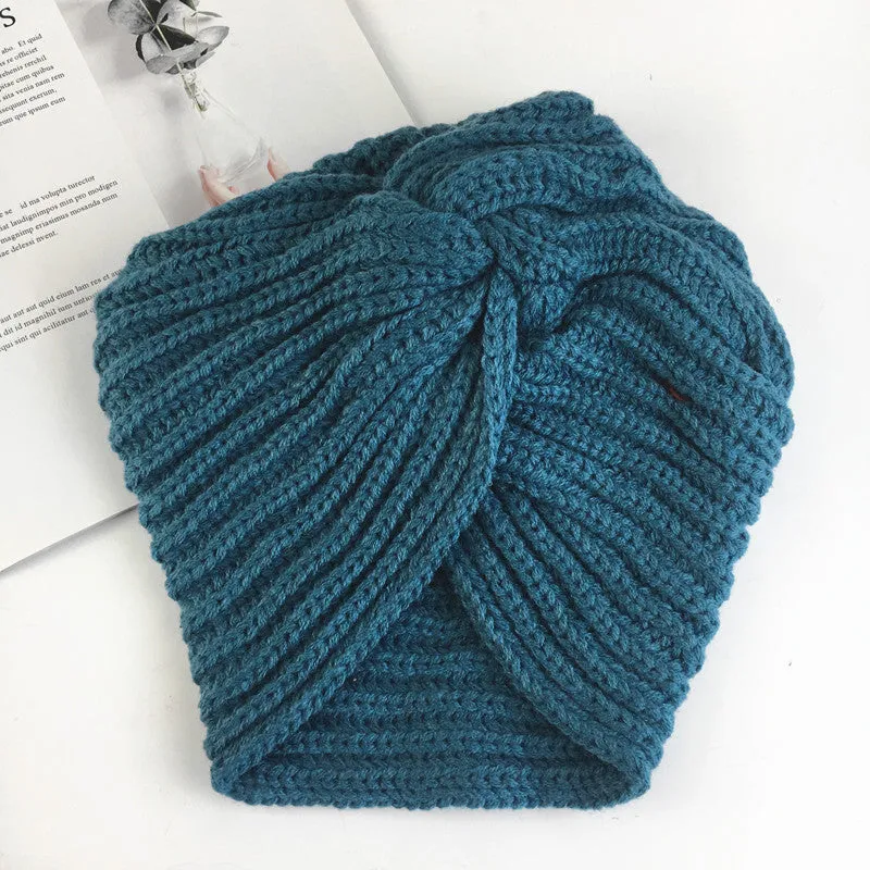 Women's wool knitting Indian hat Autumn and winter warm hat Winter hat