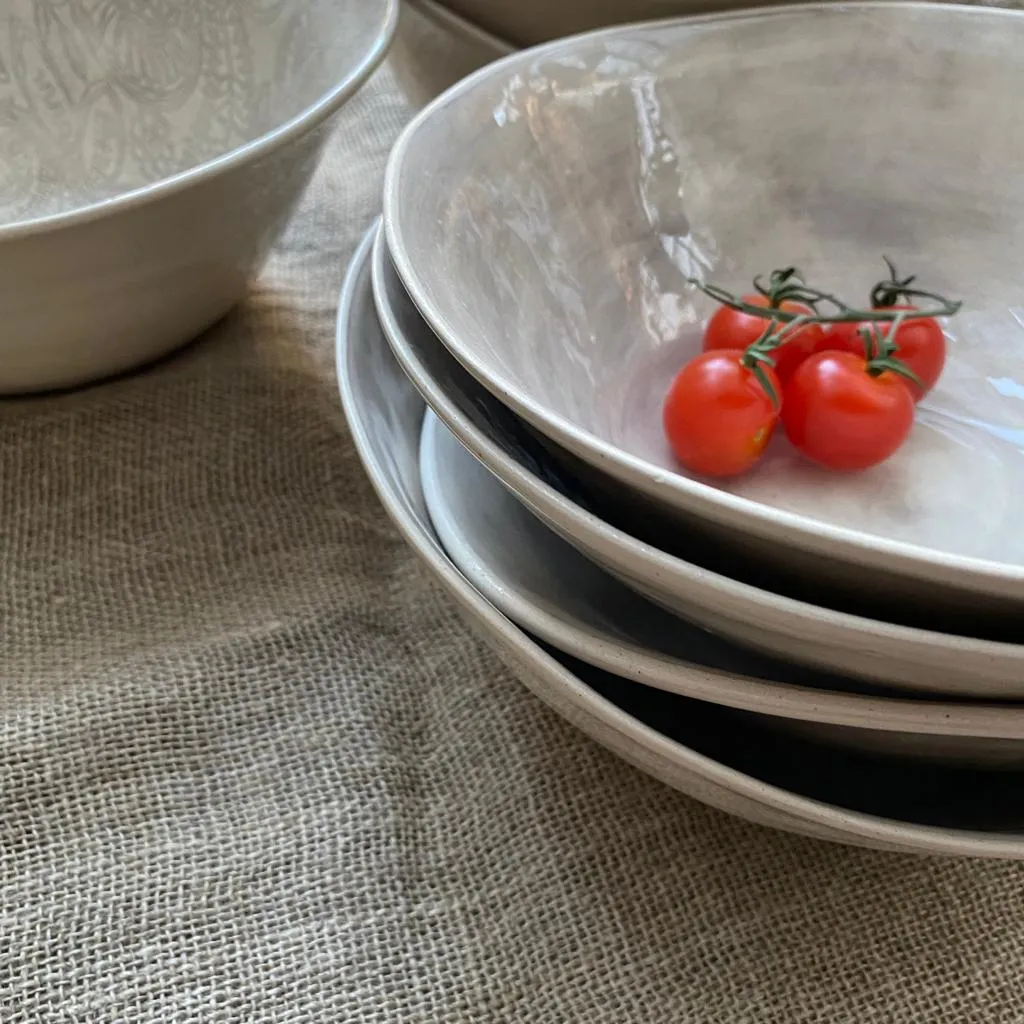 Wonki Ware Pasta Bowl - Warm Grey Wash