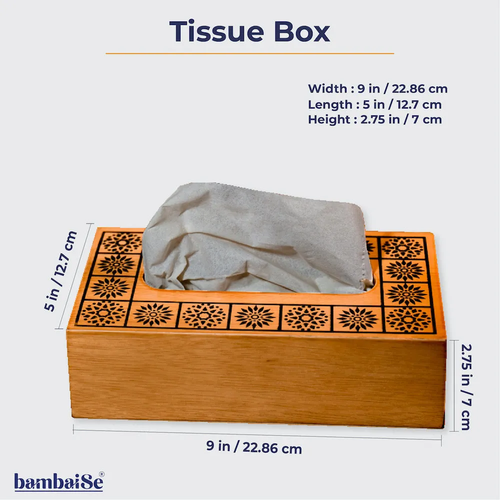 Wood Light Tissue Box